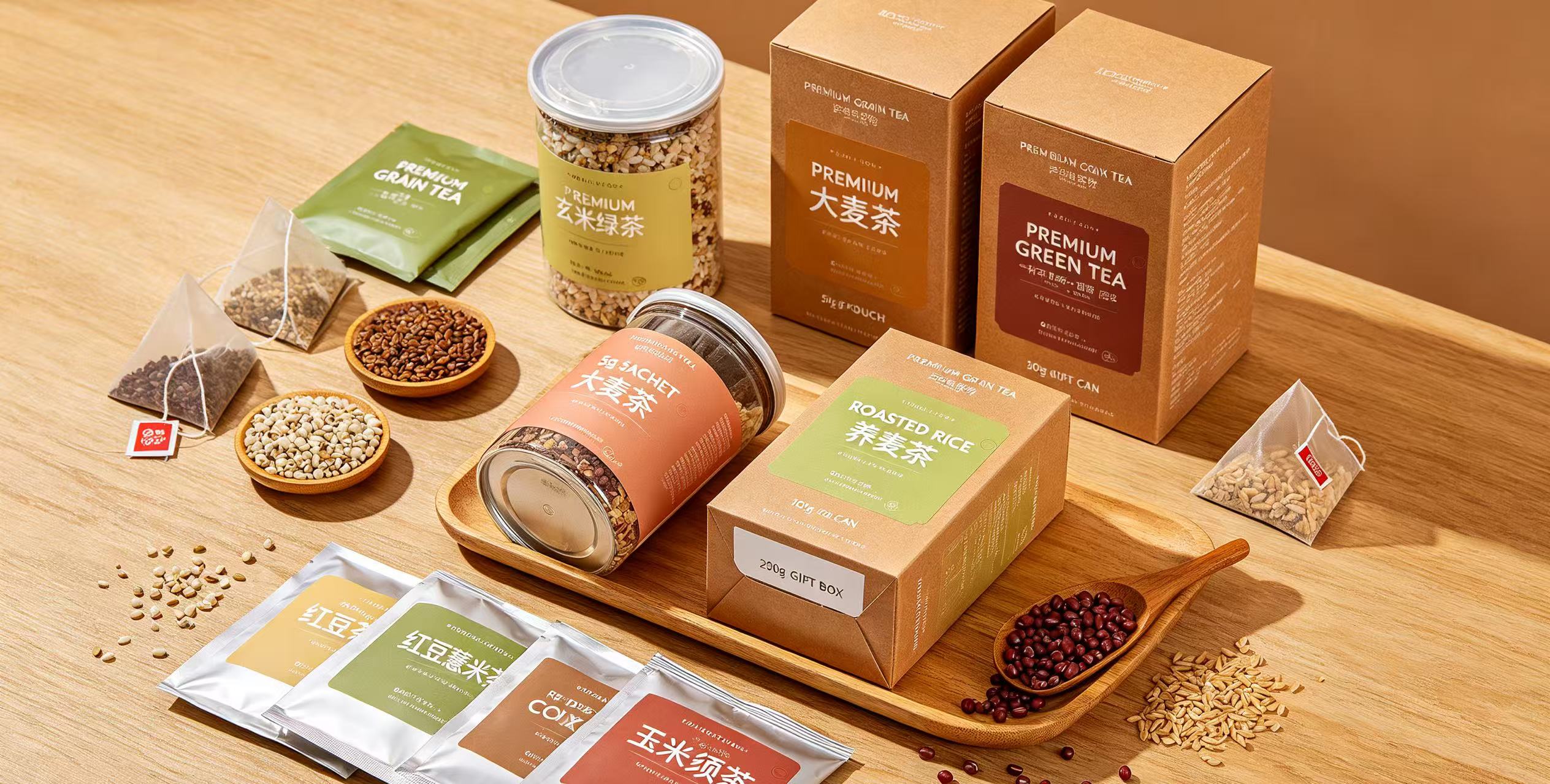 Multi-grain & Loose Tea Compatibility Makes Advanced Grain Tea Weighing Filling Machine Overseas Workshop Favorite
