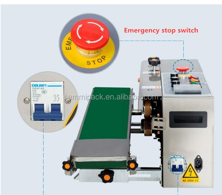  Solid ink coding band sealer