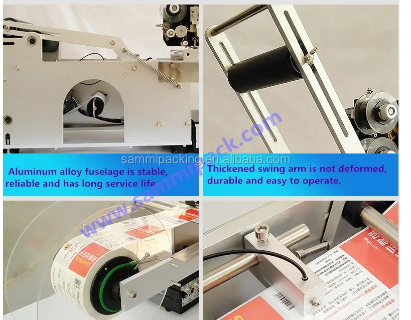 Semi automatic Round Bottle Labeling Machine with date coder