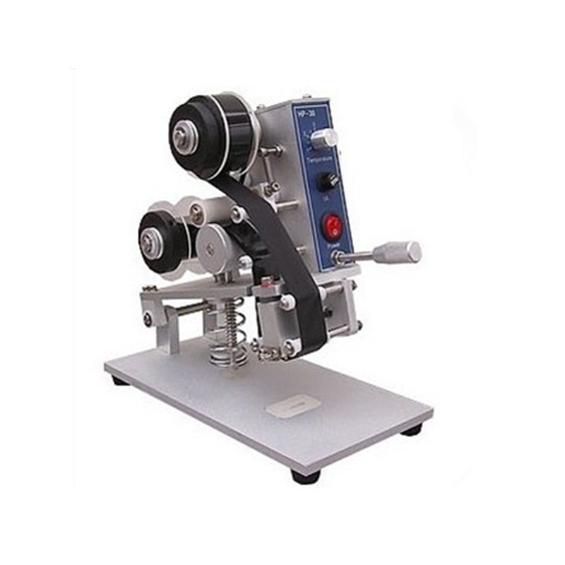 Manual date coding machine