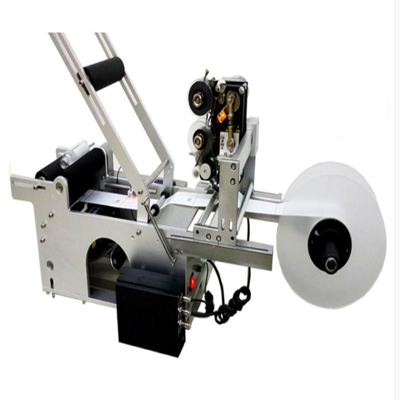 Semi automatic Round bottle labeling machine with date printer