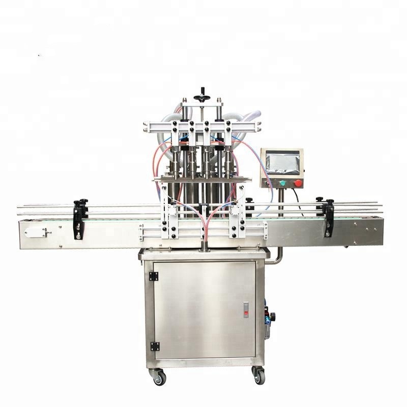 4 heads automatic liquid filling machine